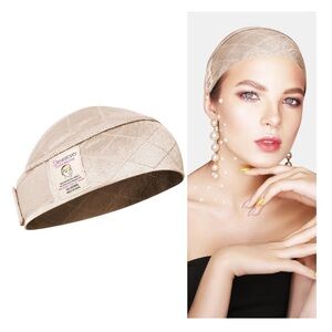 (2) Beige Wig Grip Headband